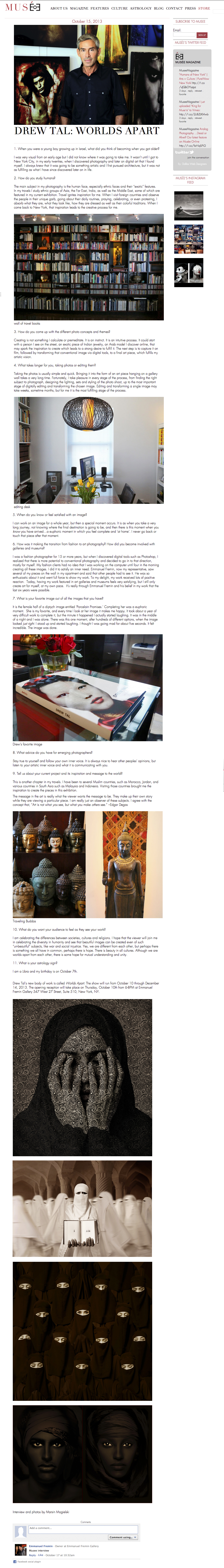 Musee Magazine Interview